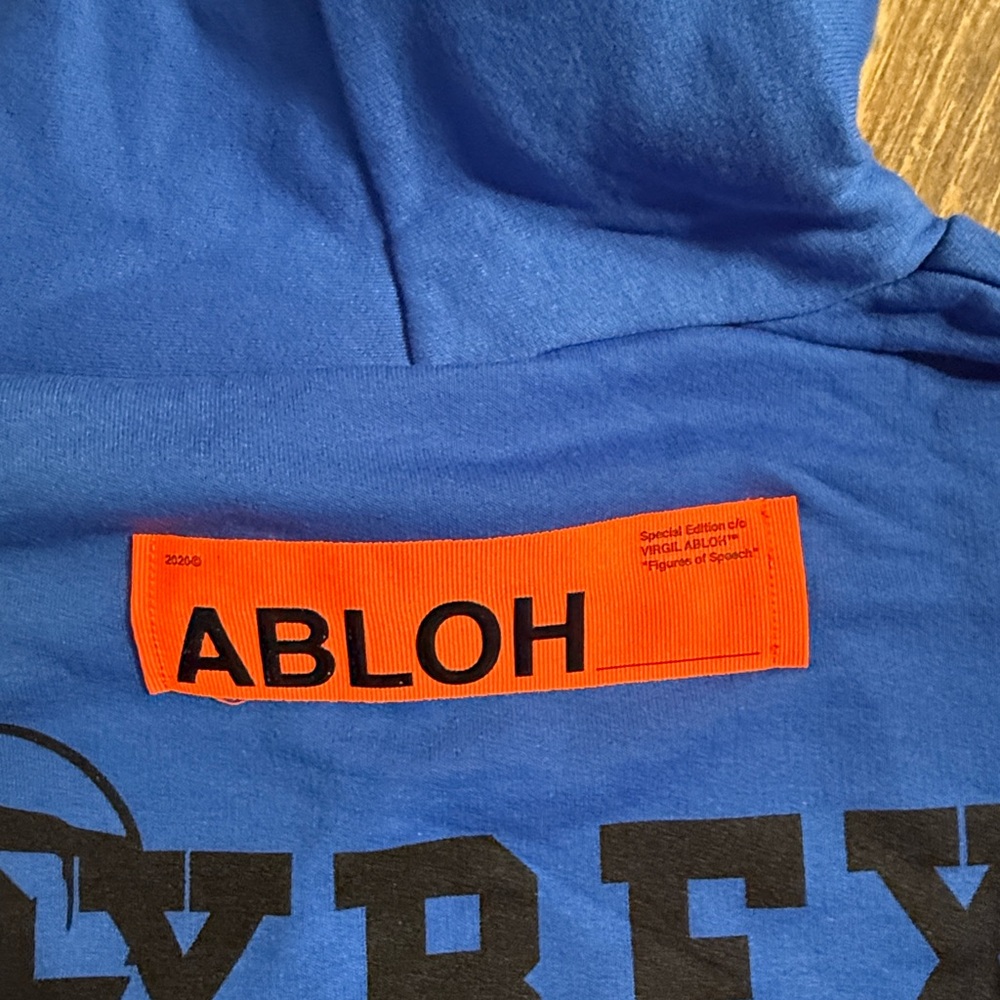 Champion × Pyrex Vision × Virgil Abloh Blue Hoodie - Like New - Large - Picture 5 of 10